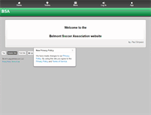 Tablet Screenshot of belmontsoccer.com